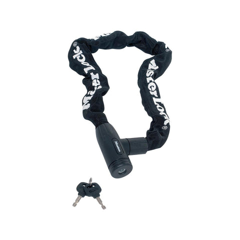 Master Lock 8mm x 0.9m Covered Chain With Integrated Key Lock, Steel, Nylon Covered