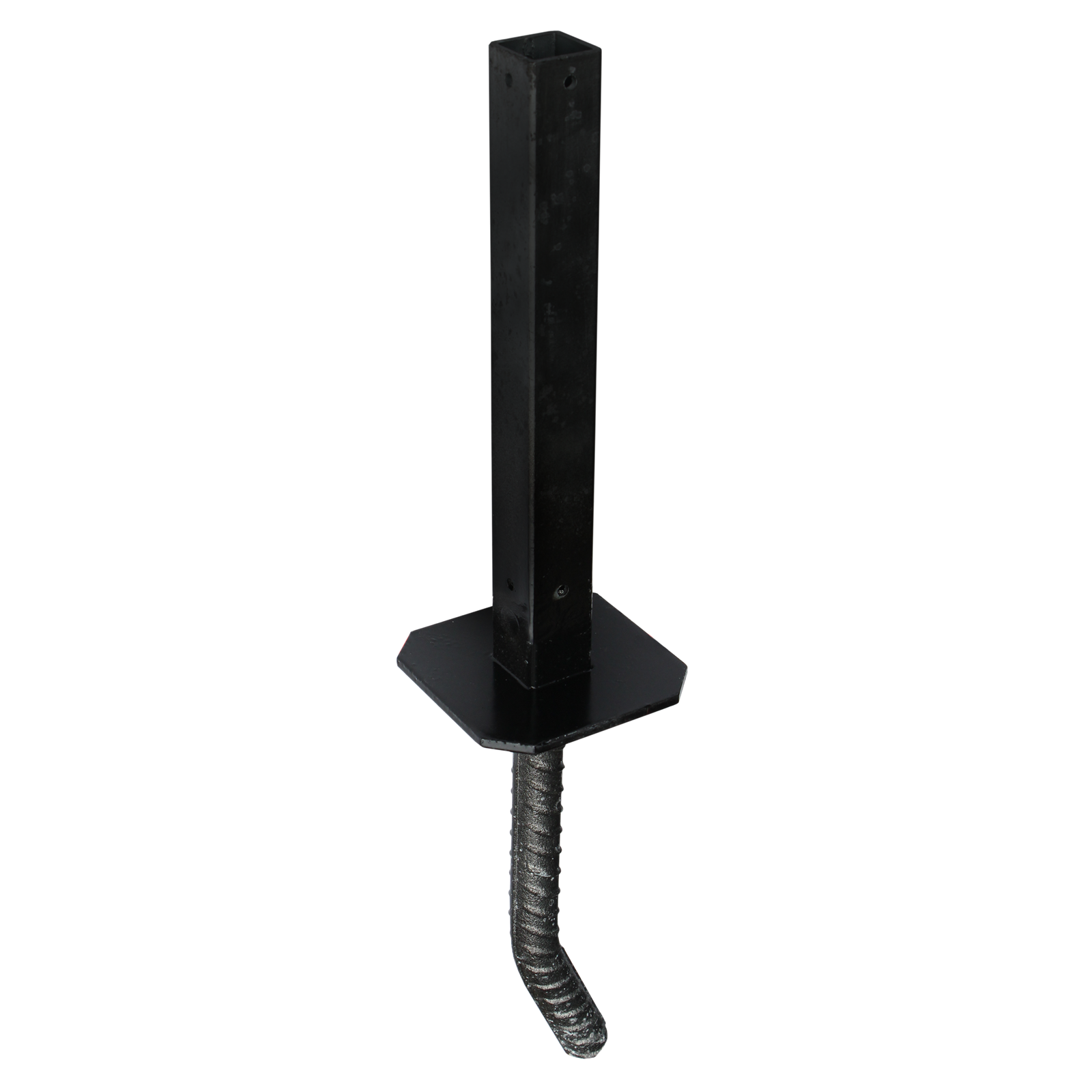 Jack Screen Up Anchor Plate Black Steel