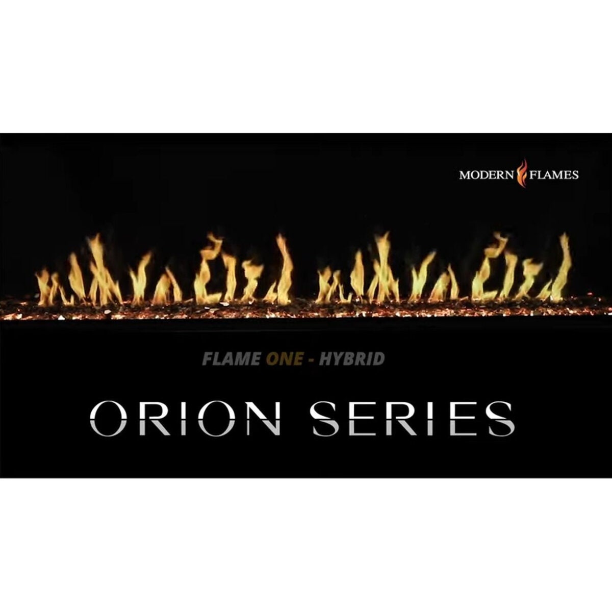 Modern Flames Orion 30" Slim Heliovision Built-In Electric Fireplace - 10A Plug and Lead, Black - OR30-SLIM-AU