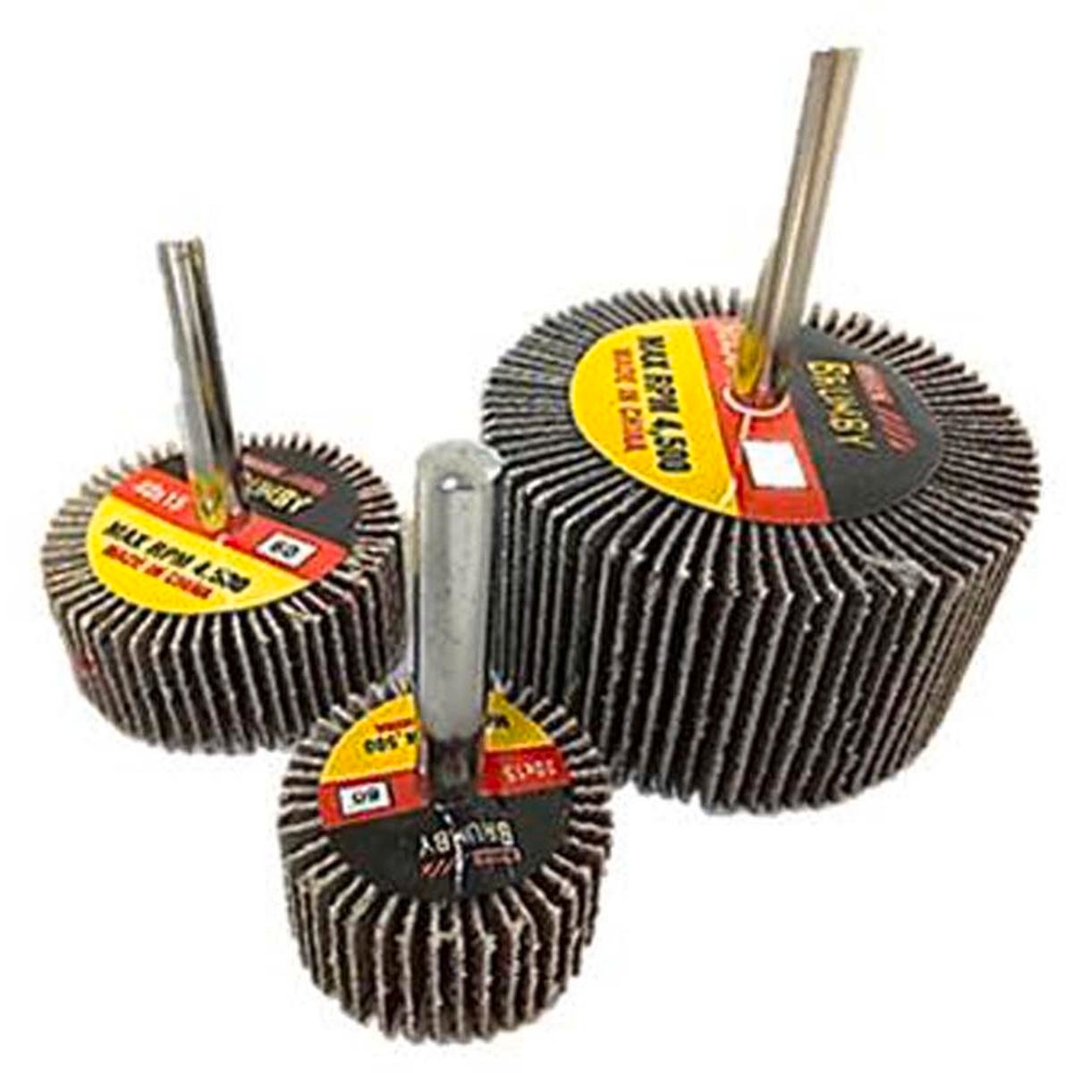 Josco Flap Wheel Sanding Kit, 3 Pack, 60mm 40mm 30mm Aluminium Oxide