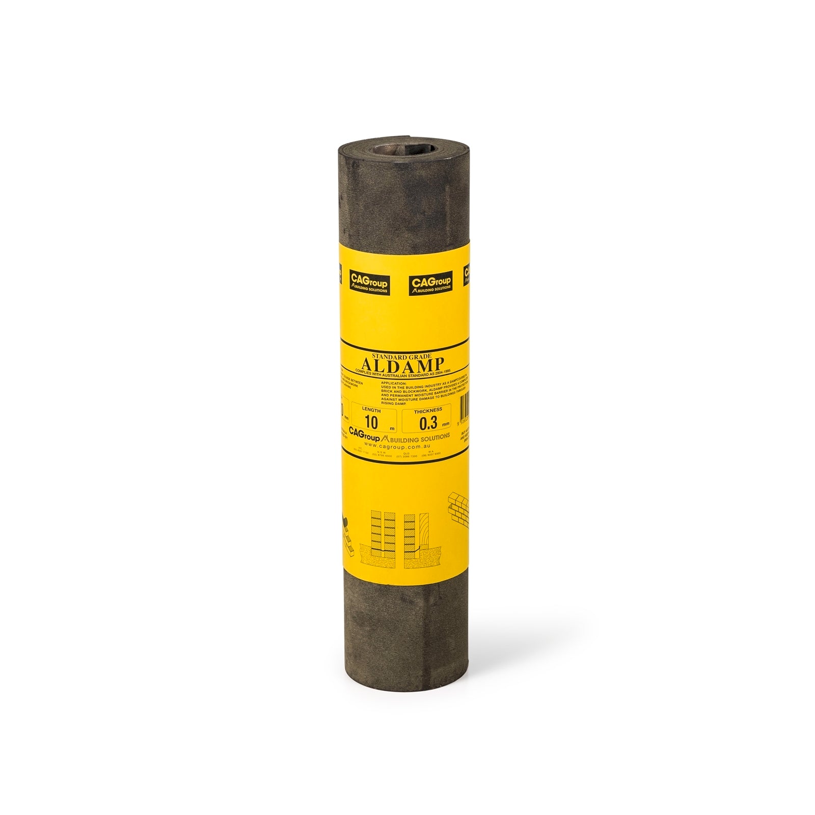 CAgroup 380 x 0.3mm x 10m Standard Aldamp Aluminium Dampcourse