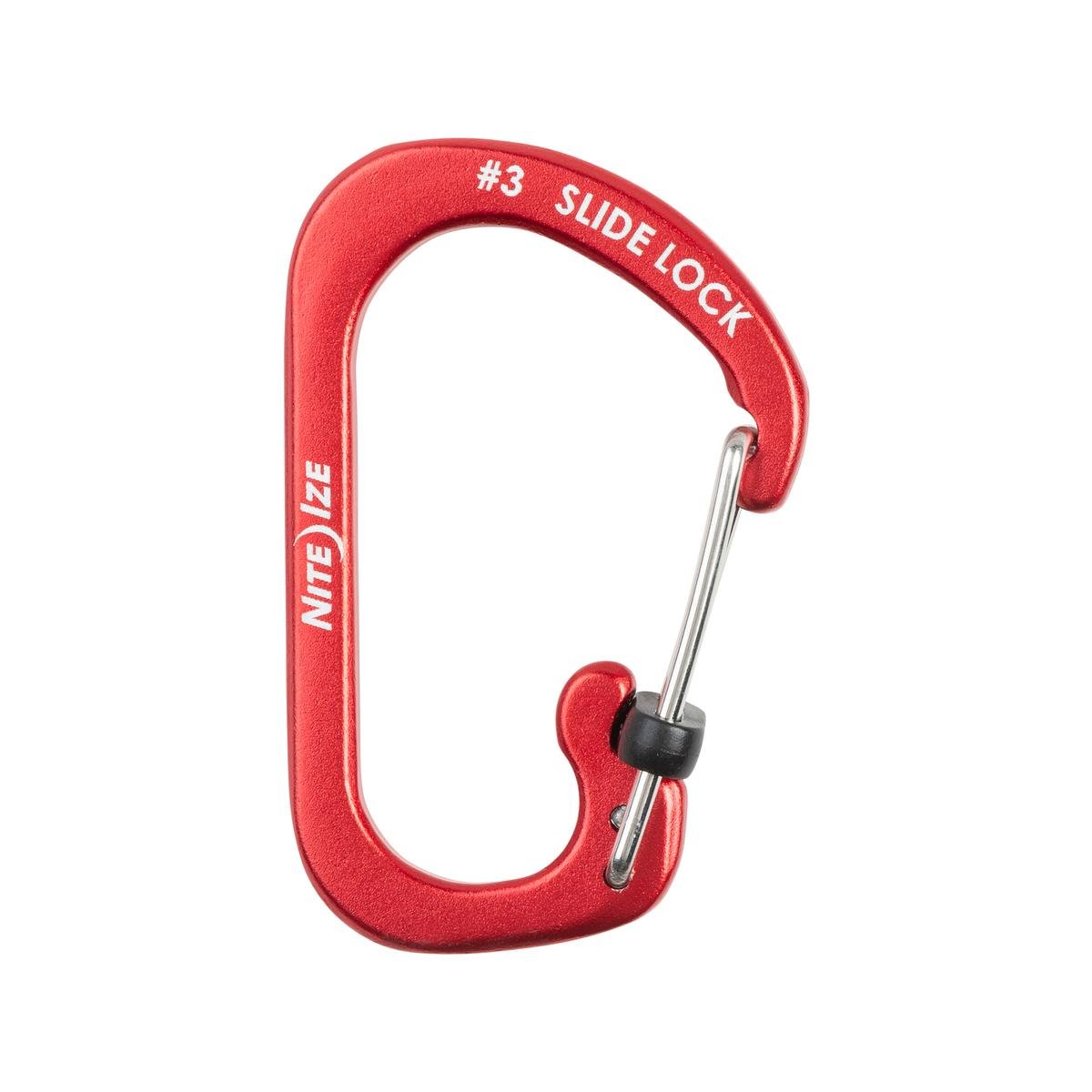 Nite Ize SlideLock Aluminium Carabiner #3 - Red