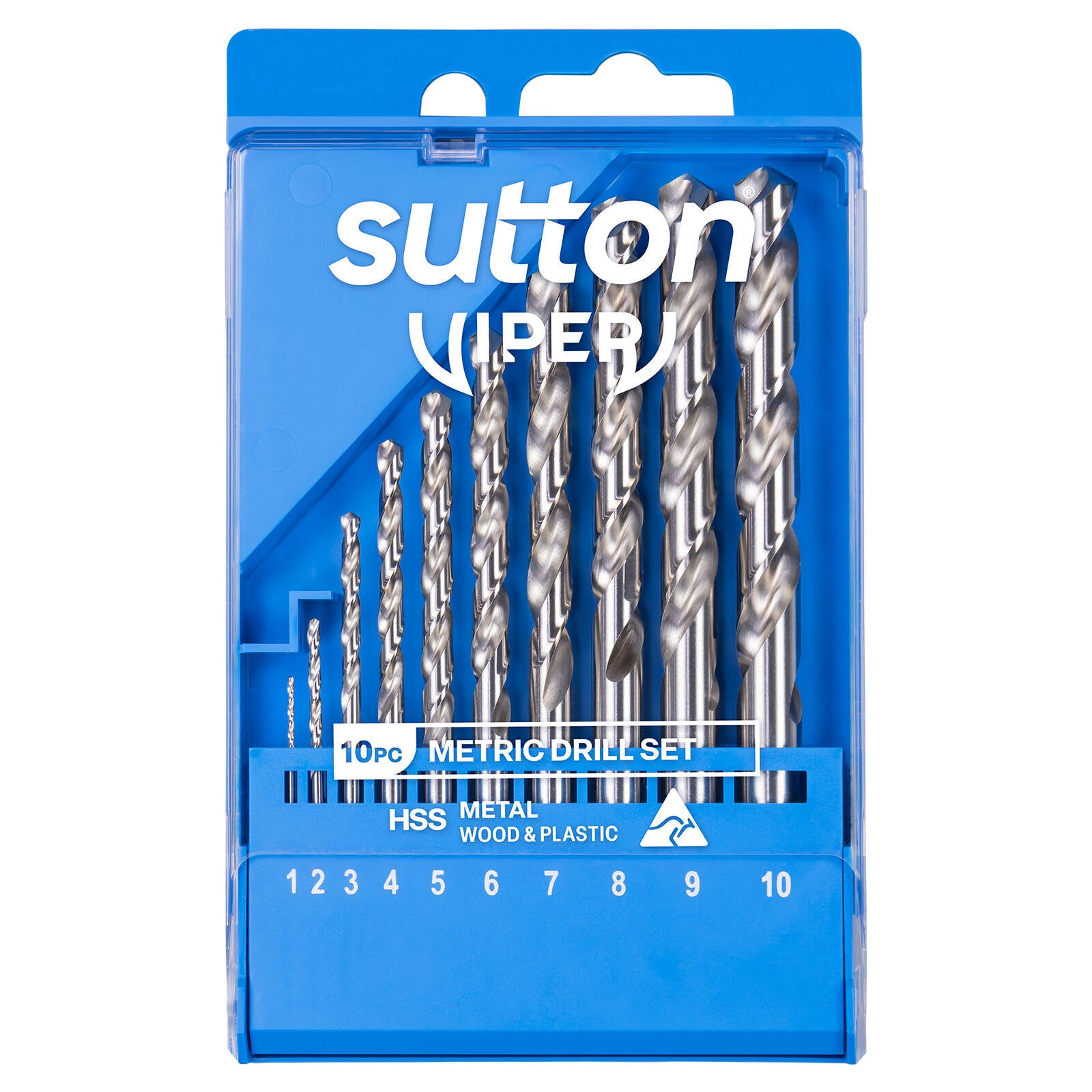 Sutton Tools Viper Metric Drill Bit Refill Set 10 Piece 1.0mm to 10.0mm