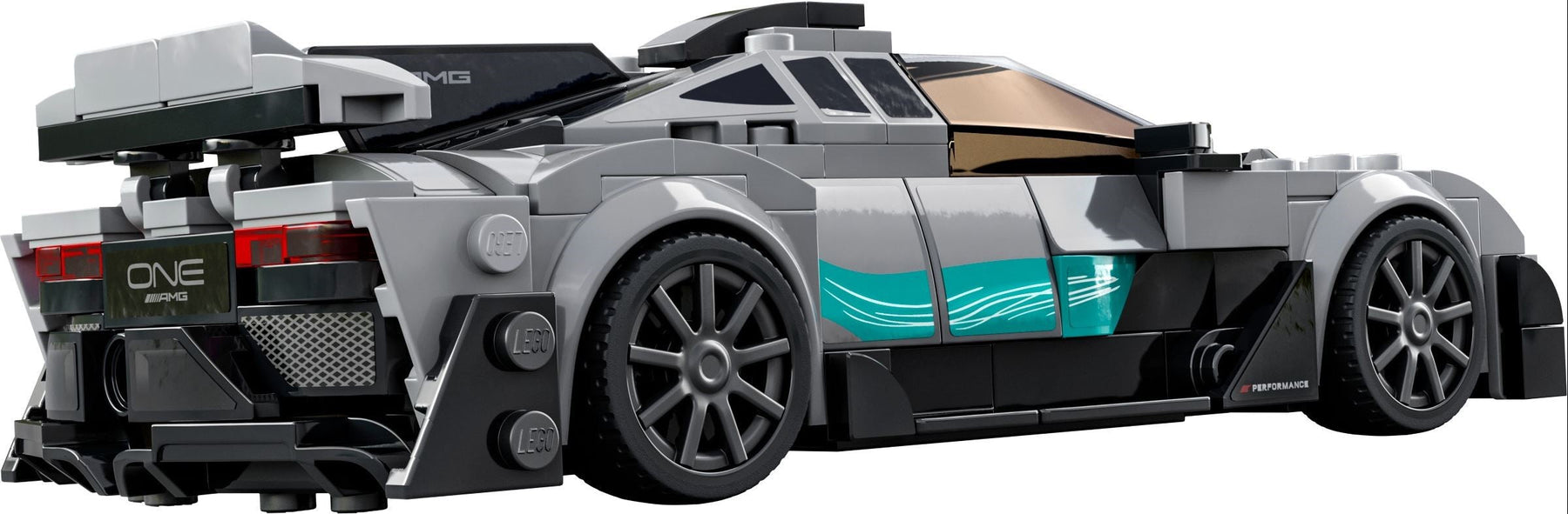 LEGO Speed Champions Mercedes AMG F1 W12 E Performance Project One 76909 - SuperSaverAU - view 4