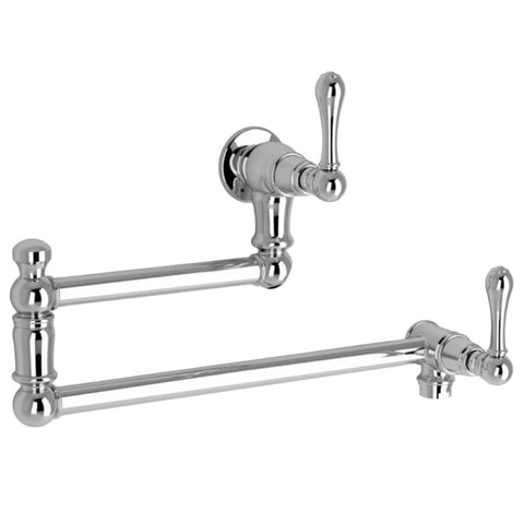 Astra Walker Signature Pot Filler with Metal Lever Handles - Chrome Finish - A50-26-ML-00