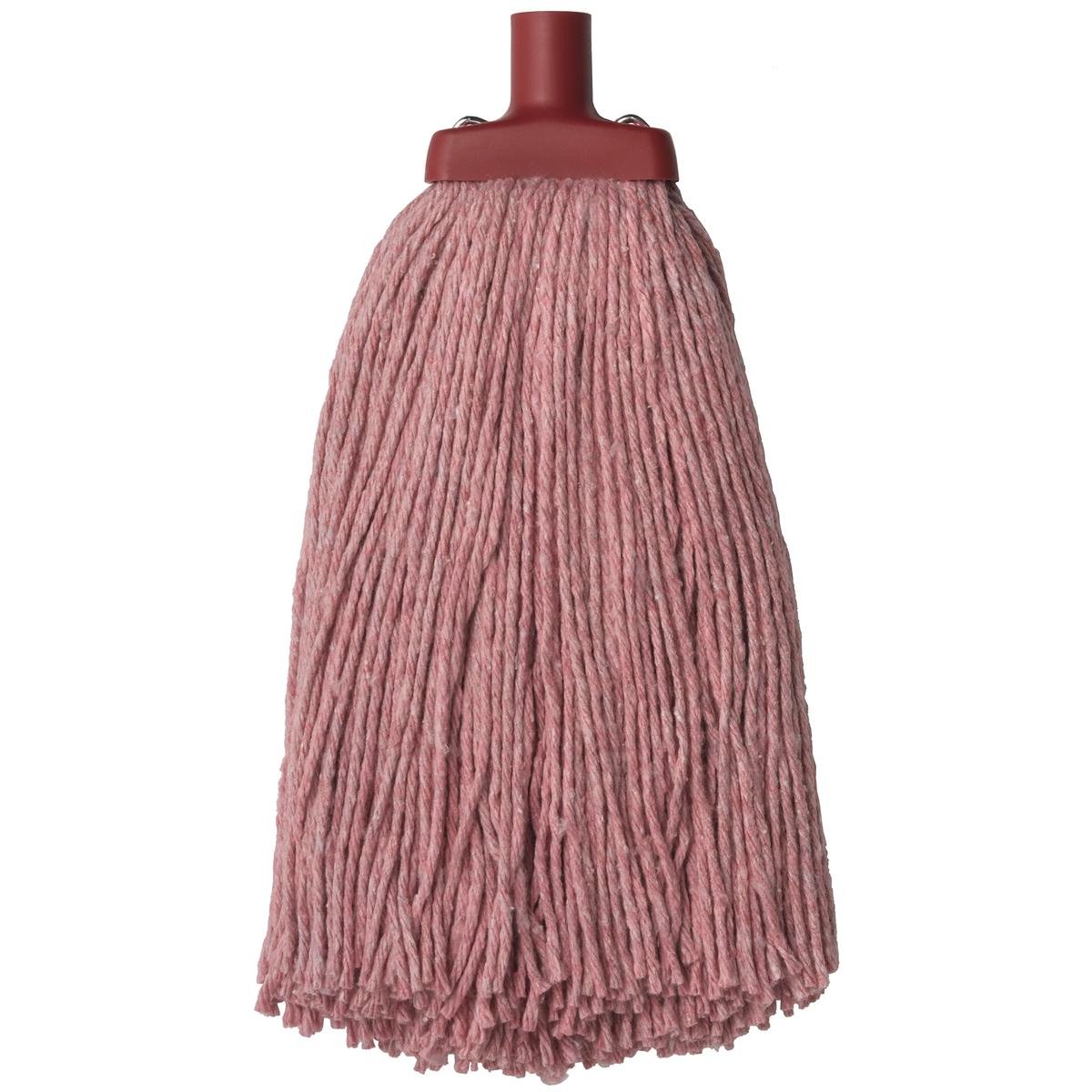 Oates 400g Red Duraclean Mop Head Refill, Synthetic Blend Yarn, Heavy-Duty