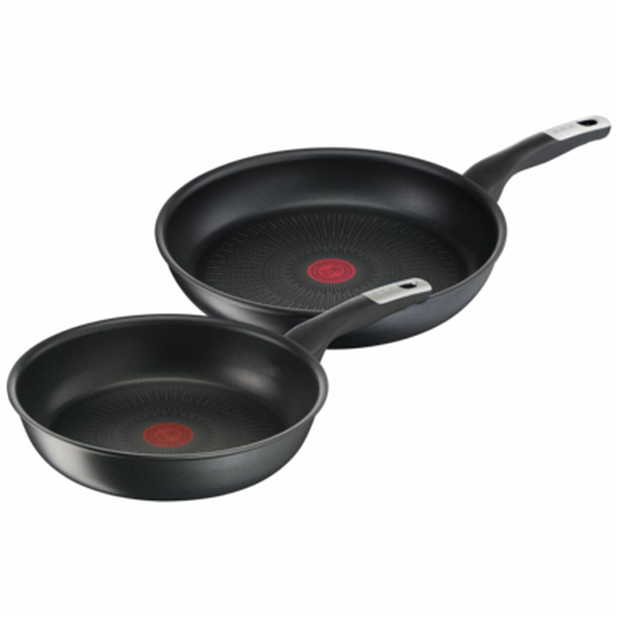 Tefal Unlimited 2 Piece Non-Stick Induction Frypan Set - Anti-Scratch Coating, Extra Deep - G2559016