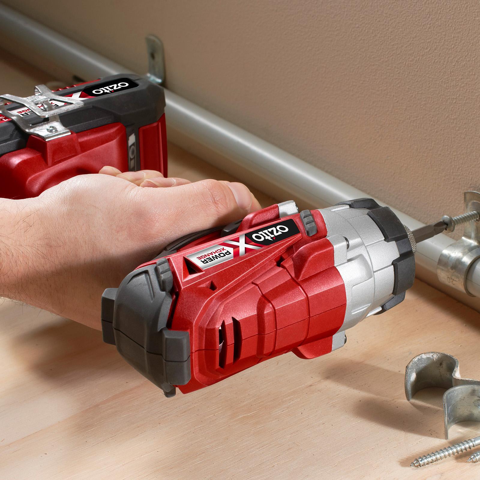 Ozito PXC 18V Brushless Impact Driver PXIDS-300 - 150Nm, 1/4" Hex, LED Light, Skin Only