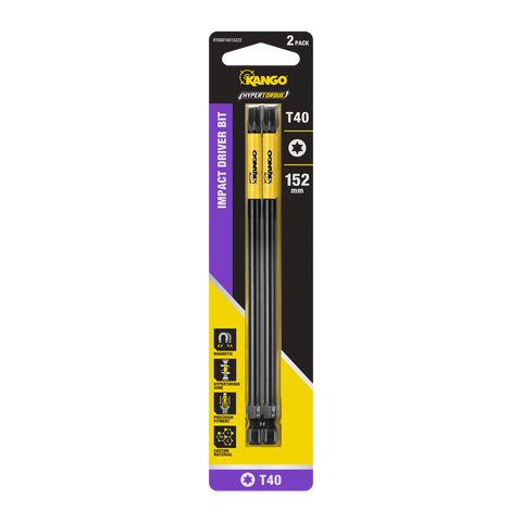 Kango 152mm TX40 Hypertorque Impact Driver Bit 2 Pack