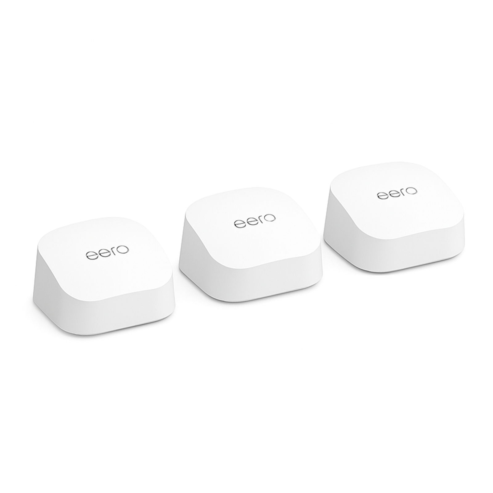 eero 6 Dual-Band Mesh Wi-Fi 6 Router 3 Pack 500 Mbps White M110315