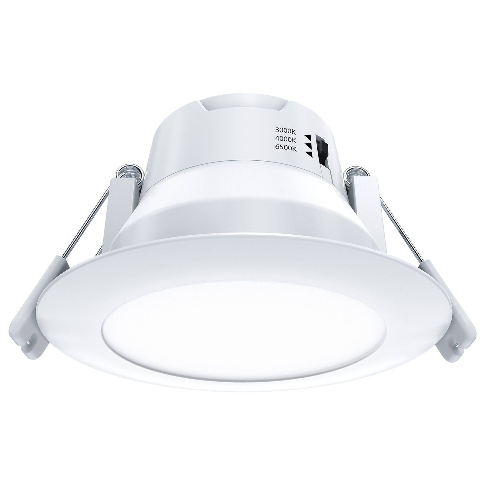 Arlec 6W Tri-Colour Dimmable LED Downlight 107mm White - Plug-In Indoor ALD275RV