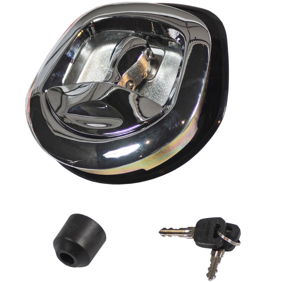 Goliath Whale Tail Lock - Chrome Plated Steel - 140mm - Added Security - SuperSaverAU - view 1