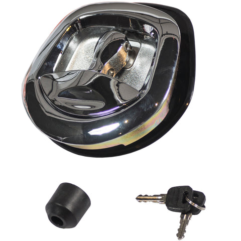 Goliath Whale Tail Lock Chrome Plated Steel with Handle