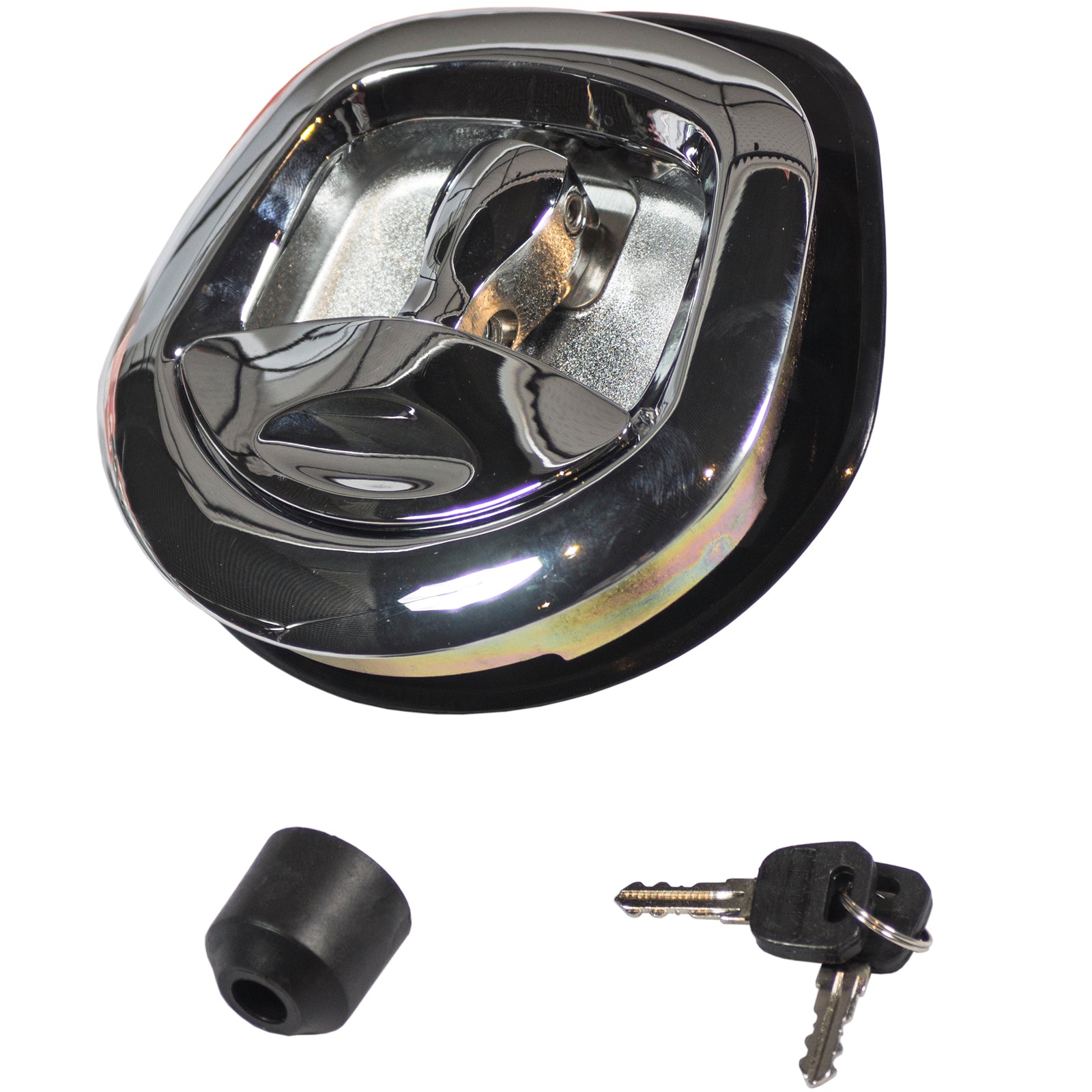 Goliath Whale Tail Lock Chrome Plated Steel with Handle