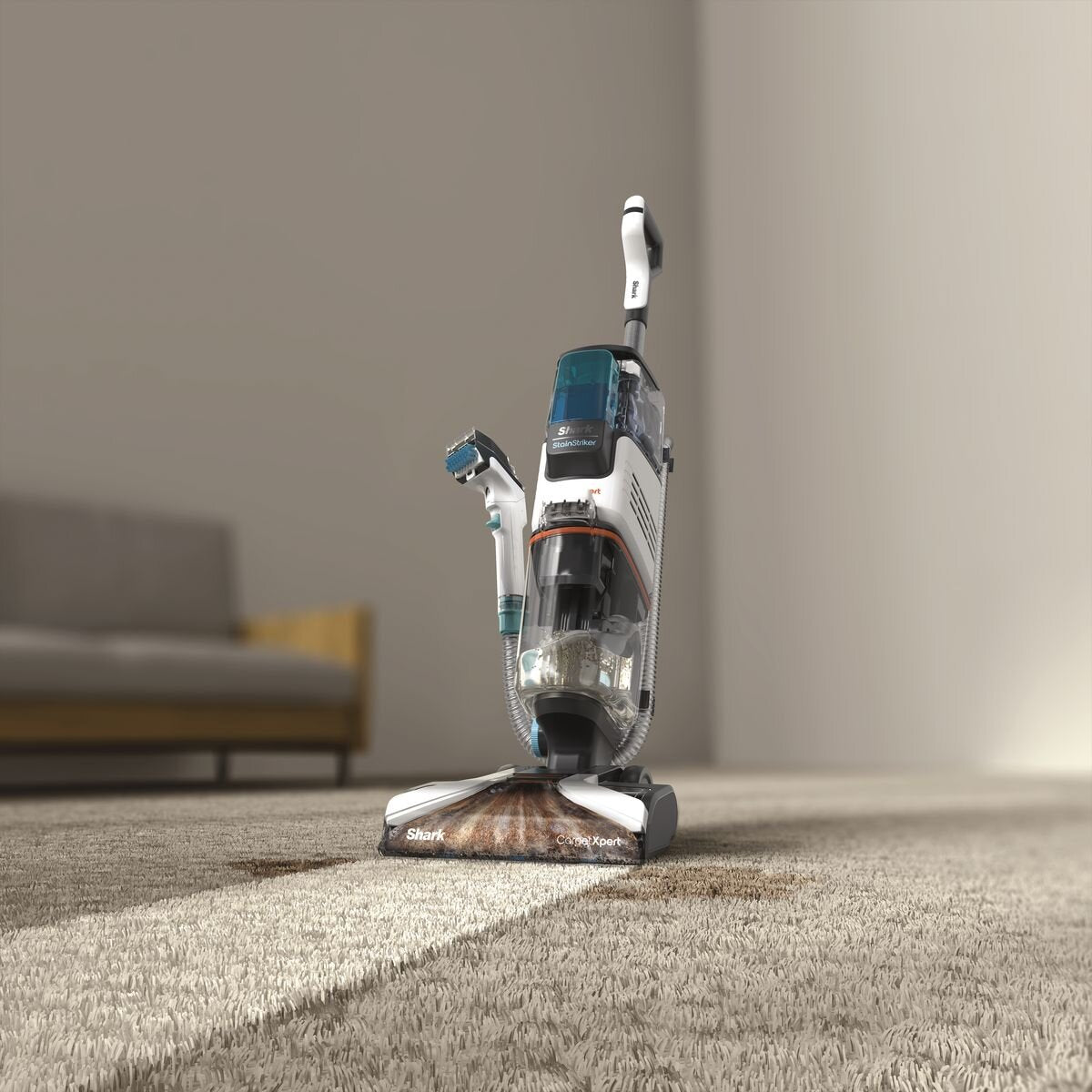 Shark CarpetXpert Deep Carpet Cleaner - Built-In StainStriker, PowerWash Spray, Three Cleaning Modes - EX200