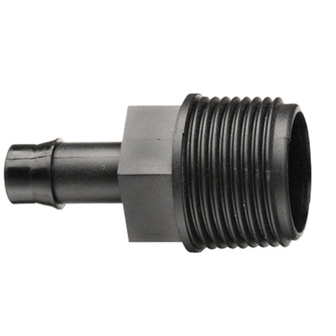 Pope 13mm Tail x 20mm BSP Male Director 5 Pack - Black Poly, 1000kPa Irrigation