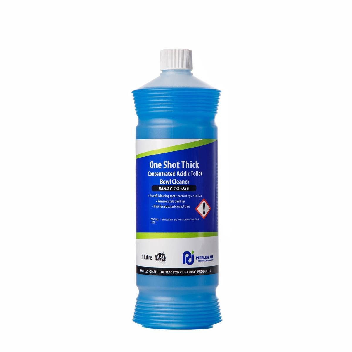 Peerless JAL One Shot Thick Concentrated Acidic Toilet Bowl Cleaner Gel 1L