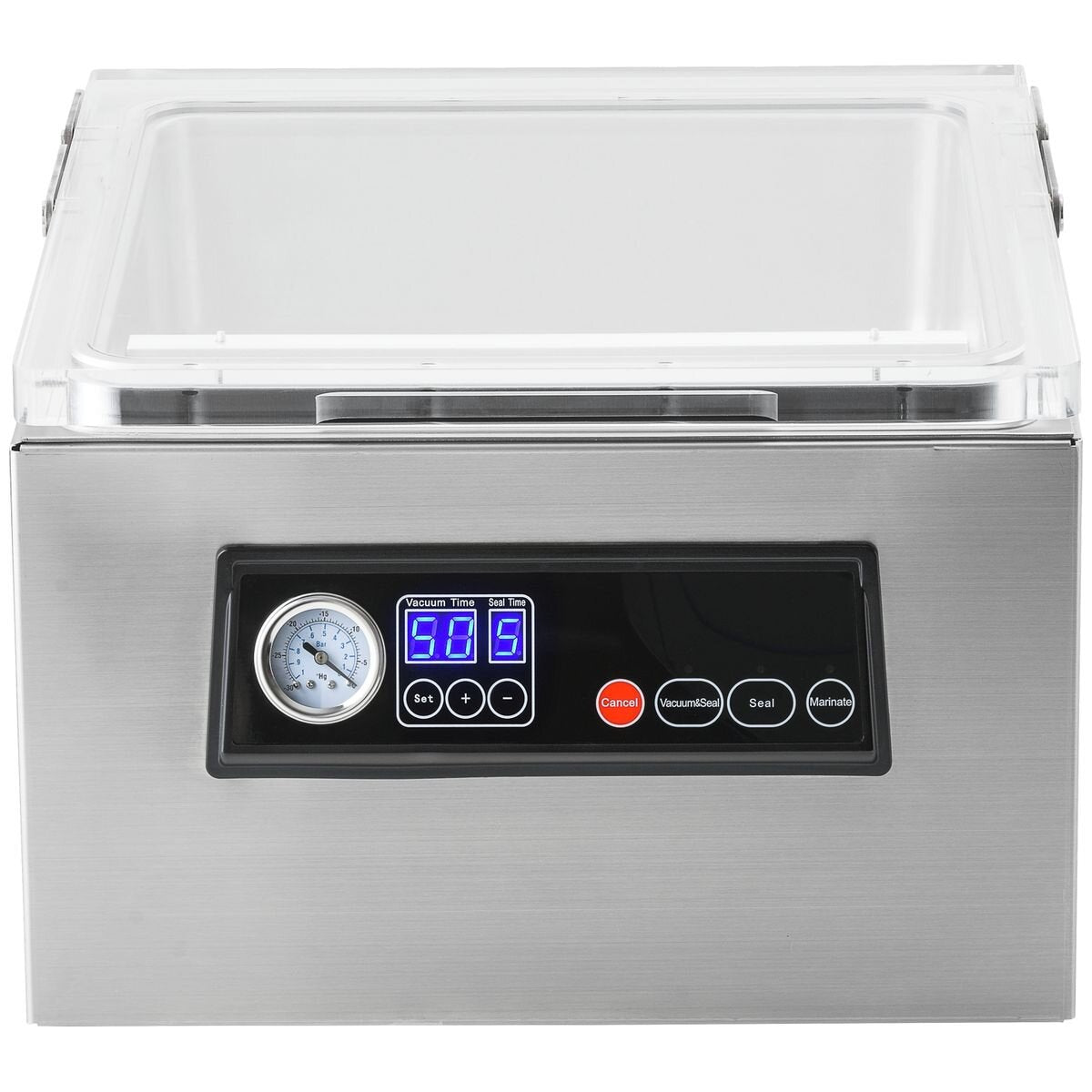 Proline 8L Chamber Vacuum Sealer - Stainless Steel - Oil Free Quad Pump - Progressive Dual Seal - VS-CH2