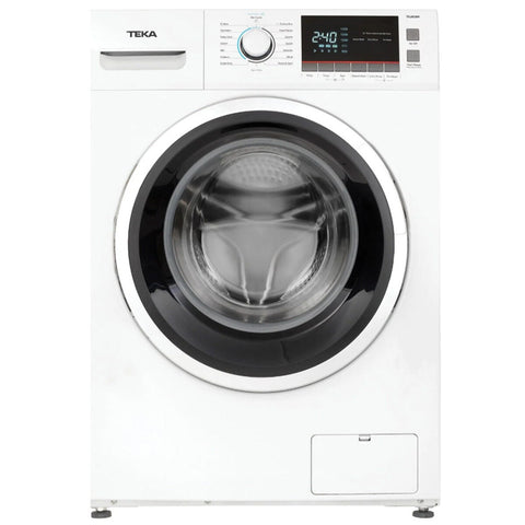 Teka 10kg Front Load Washing Machine - White, 5 Star Energy, 1500rpm Spin, Inverter Motor - TFLW10W
