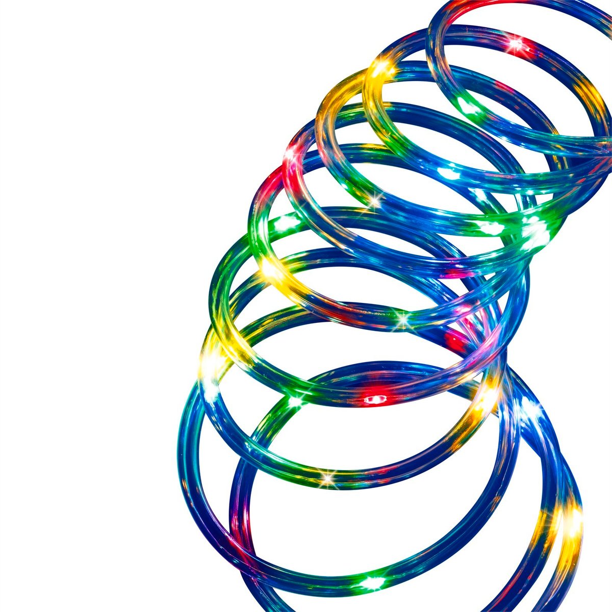 Arlec 10m Coloured Solar Powered Thin LED Rope Light - 100 LEDs - PVC - SuperSaverAU - view 1