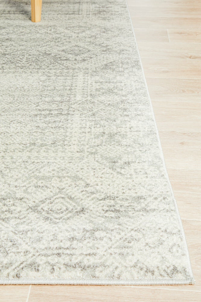 Rug Culture Mirage Large Rug 290x200cm - Silver 100% Polypropylene Pile, Jute Weft Backing - MIR351SIL290X200