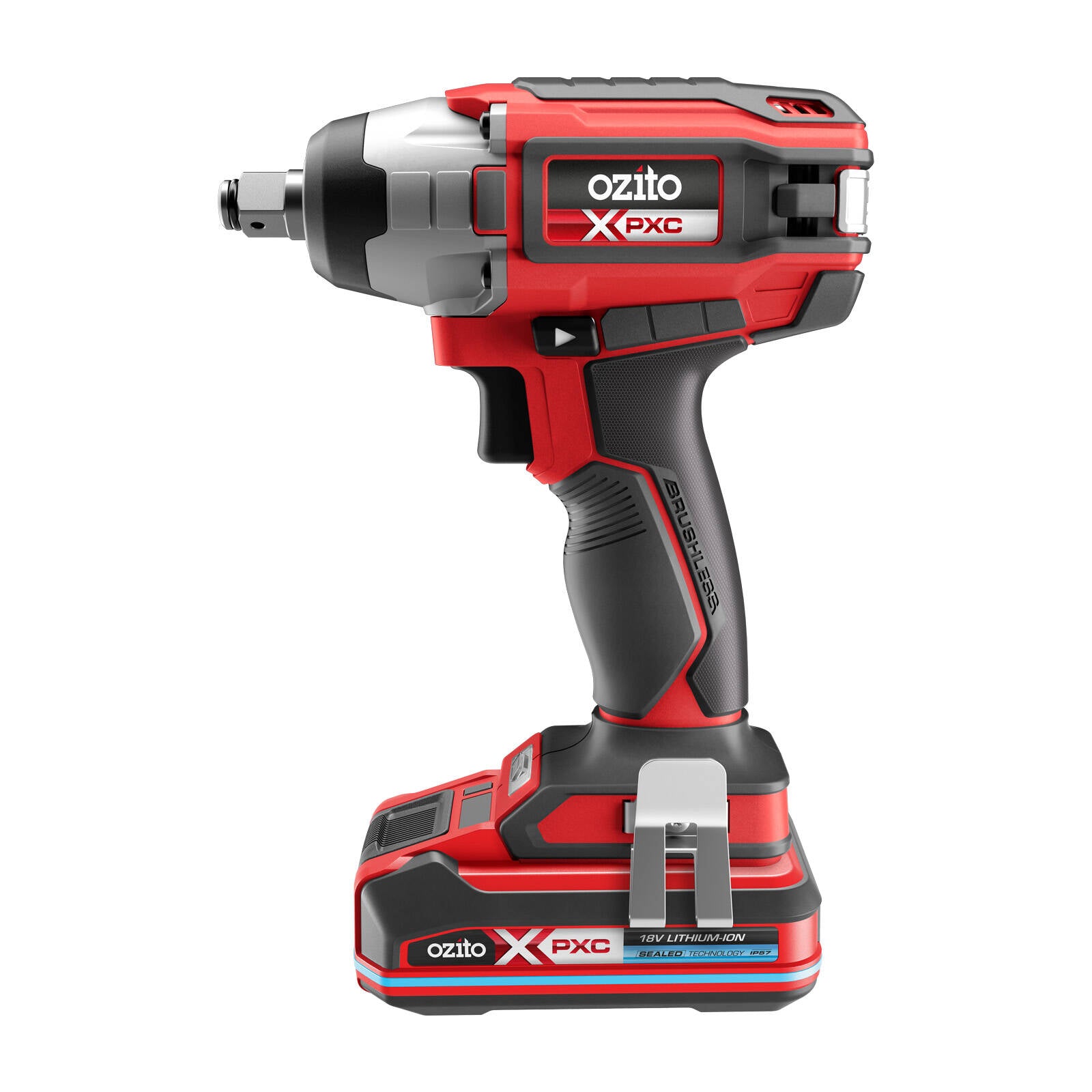 Ozito PXC 18V Brushless 1/2" Cordless Impact Wrench Kit PXBWK-2330S