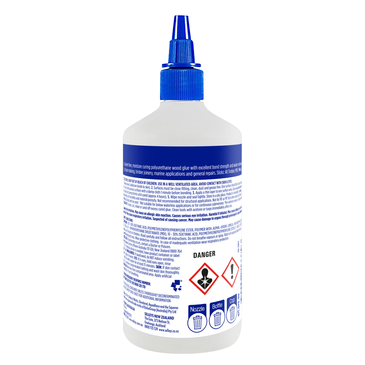 Selleys 250ml Aquadhere Durabond Polyurethane Wood Glue, Interior & Exterior