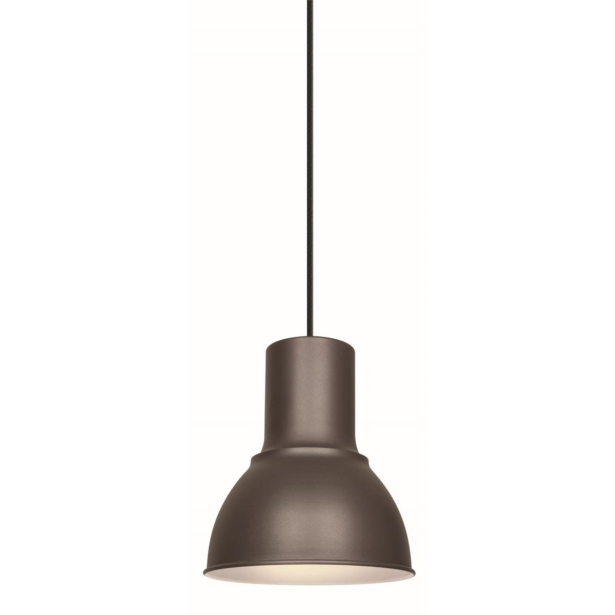 Brilliant Hugo 23cm Matte Charcoal Pendant Light Metal E27 Adjustable Indoor