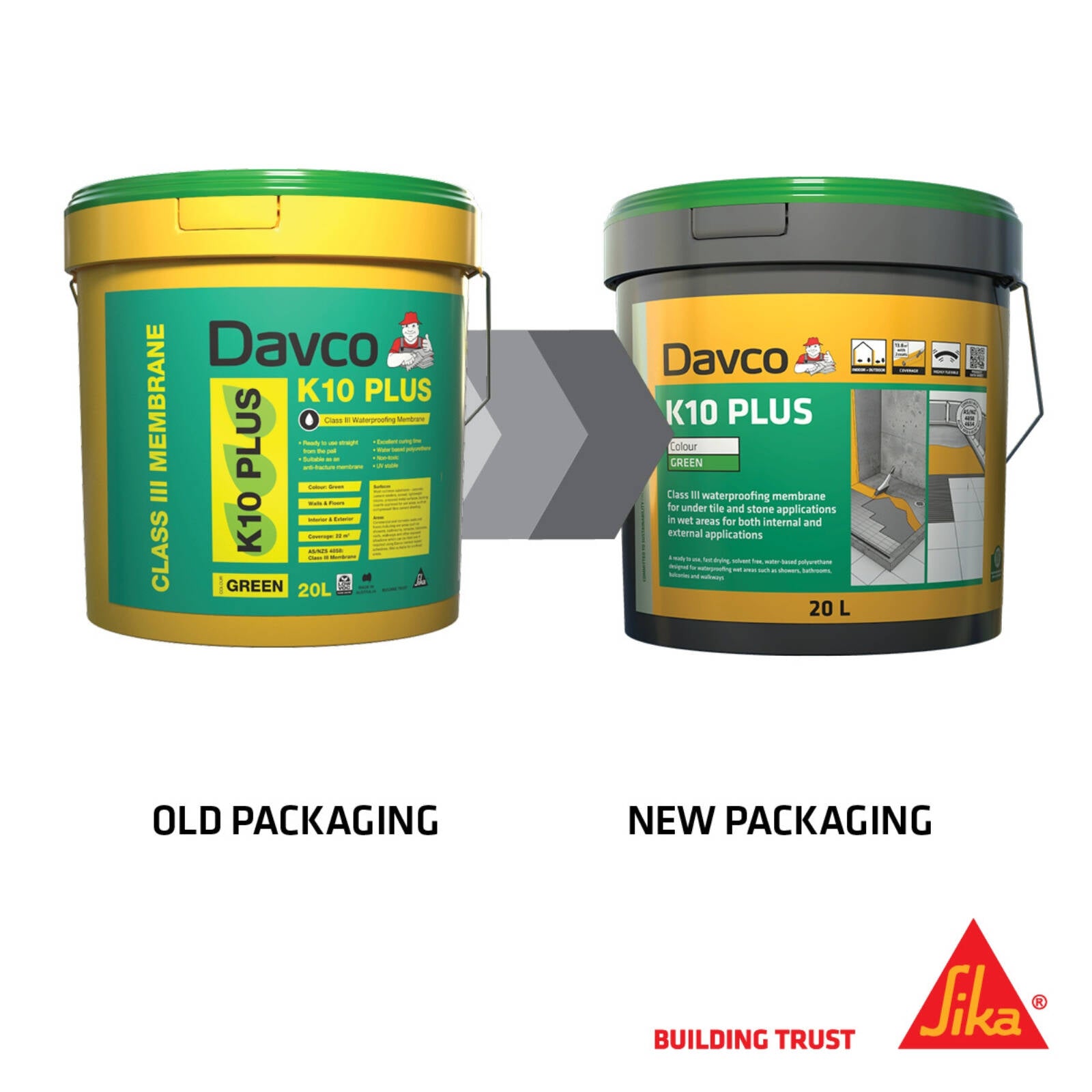 Davco K10 Plus 4L Grey Waterproofing Membrane Class III