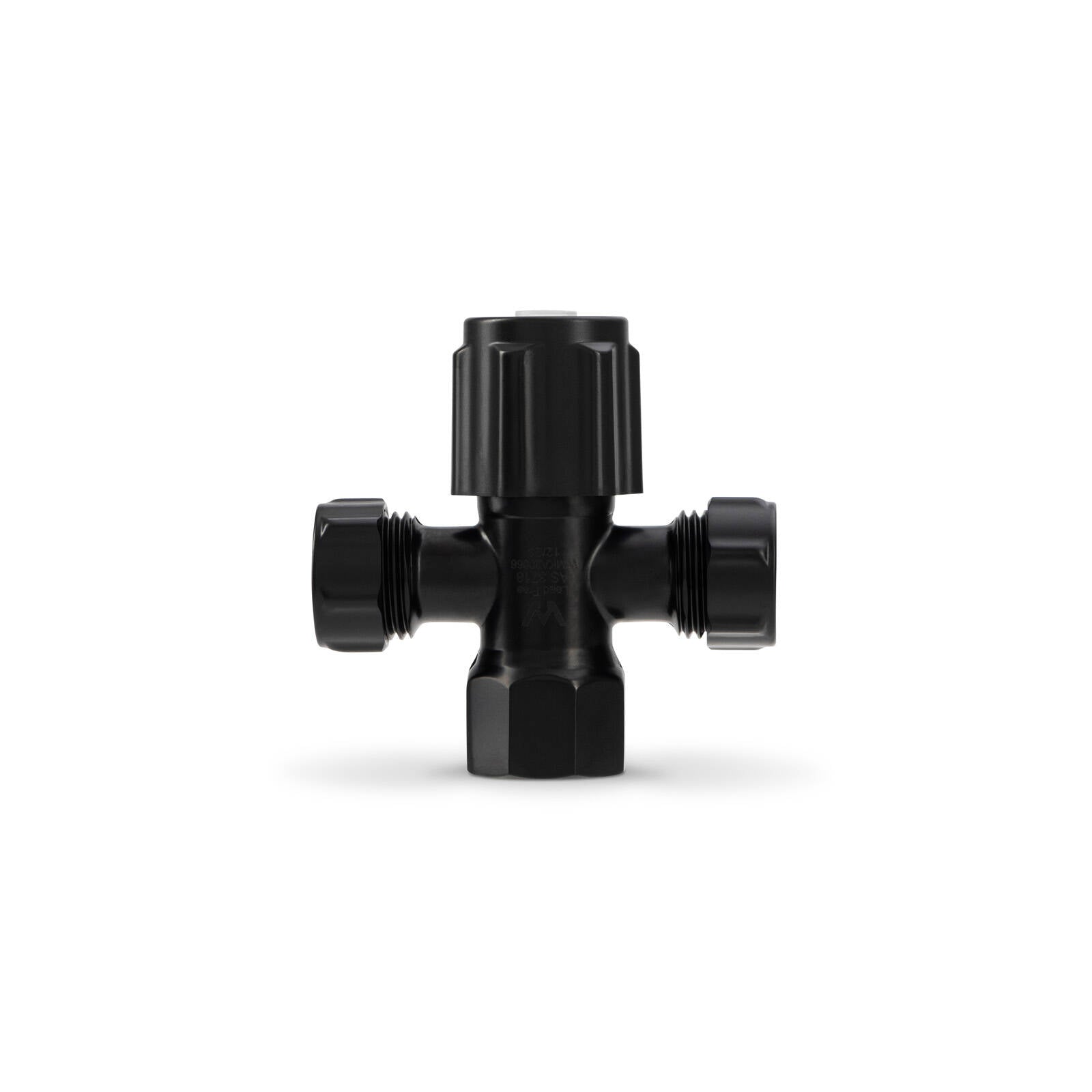 Brasshards 15 x 15mm Matt Black Lead Free 2 Way Cistern Tap