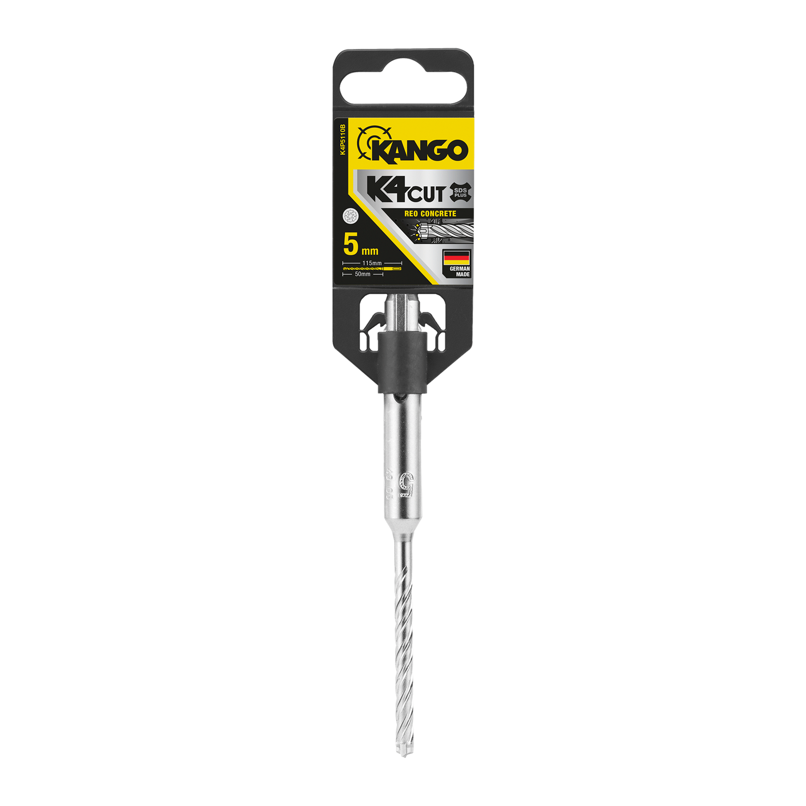 Kango 5mm x 110mm K4 SDS Plus Drill Bit for Concrete, Brick & Stone