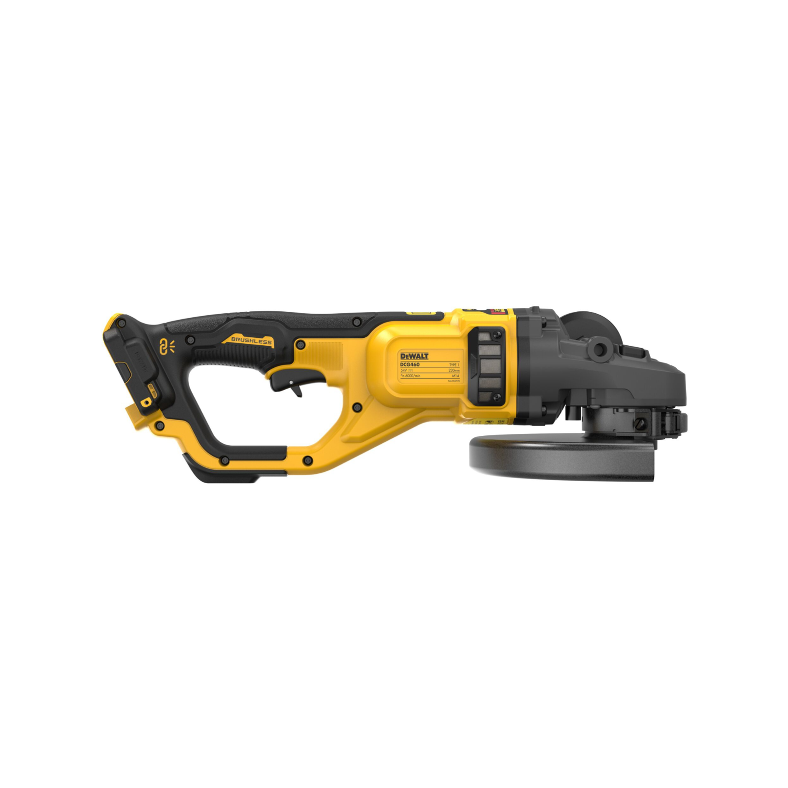 DeWALT 54V 230mm Cordless Brushless Angle Grinder DCG460N-XJ - Skin Only