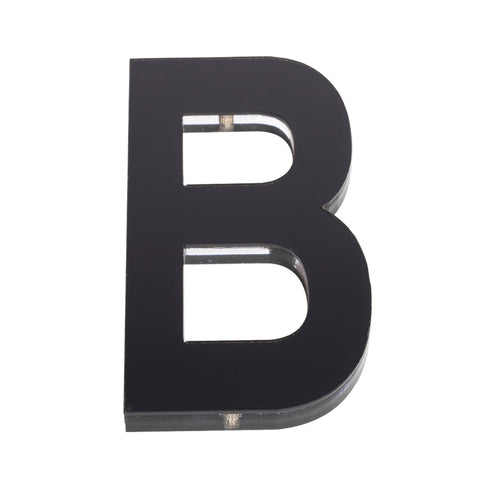 Sandleford Ultra 120mm Black Acrylic House Letter B - Weather Resistant