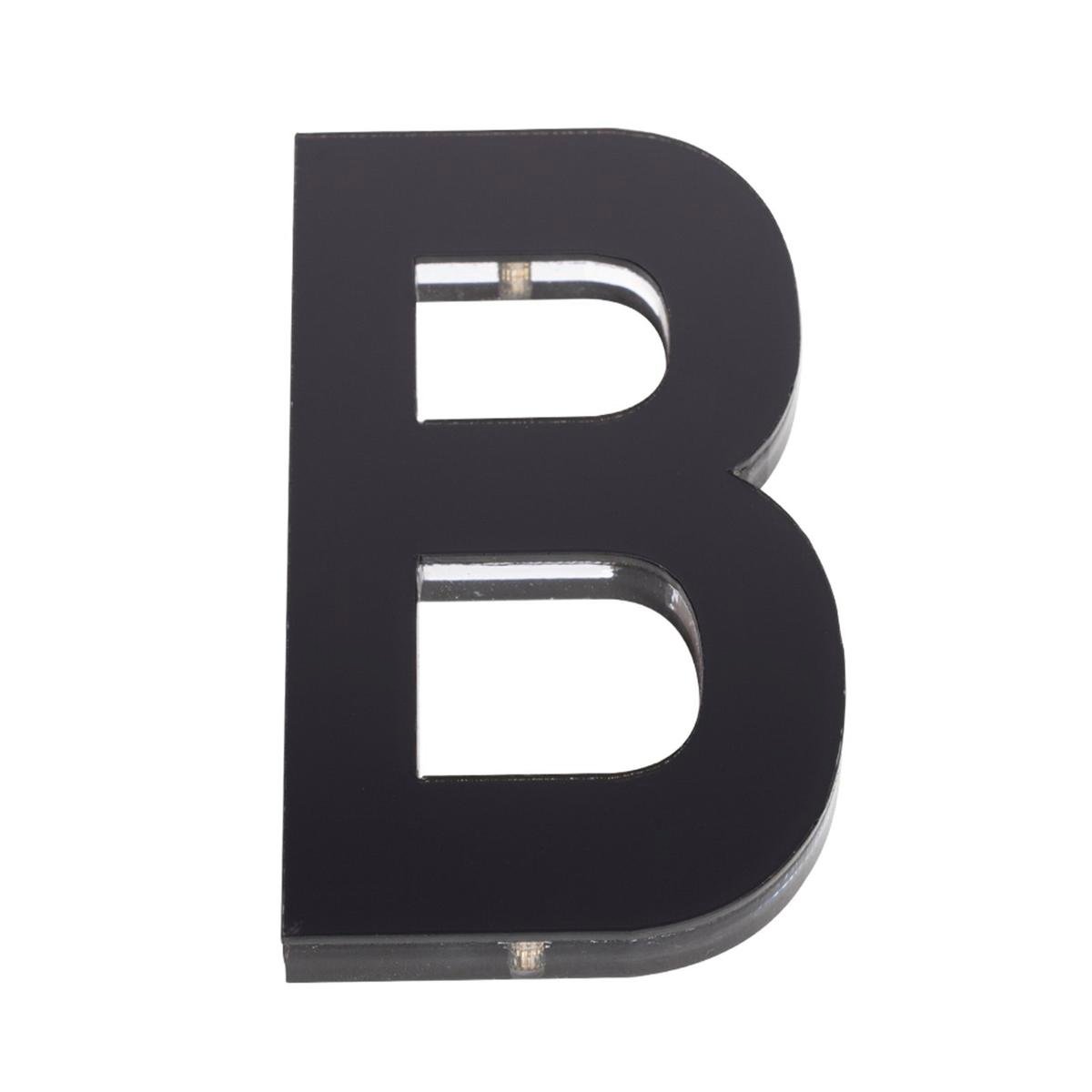 Sandleford Ultra 120mm Black Acrylic House Letter B - Weather Resistant