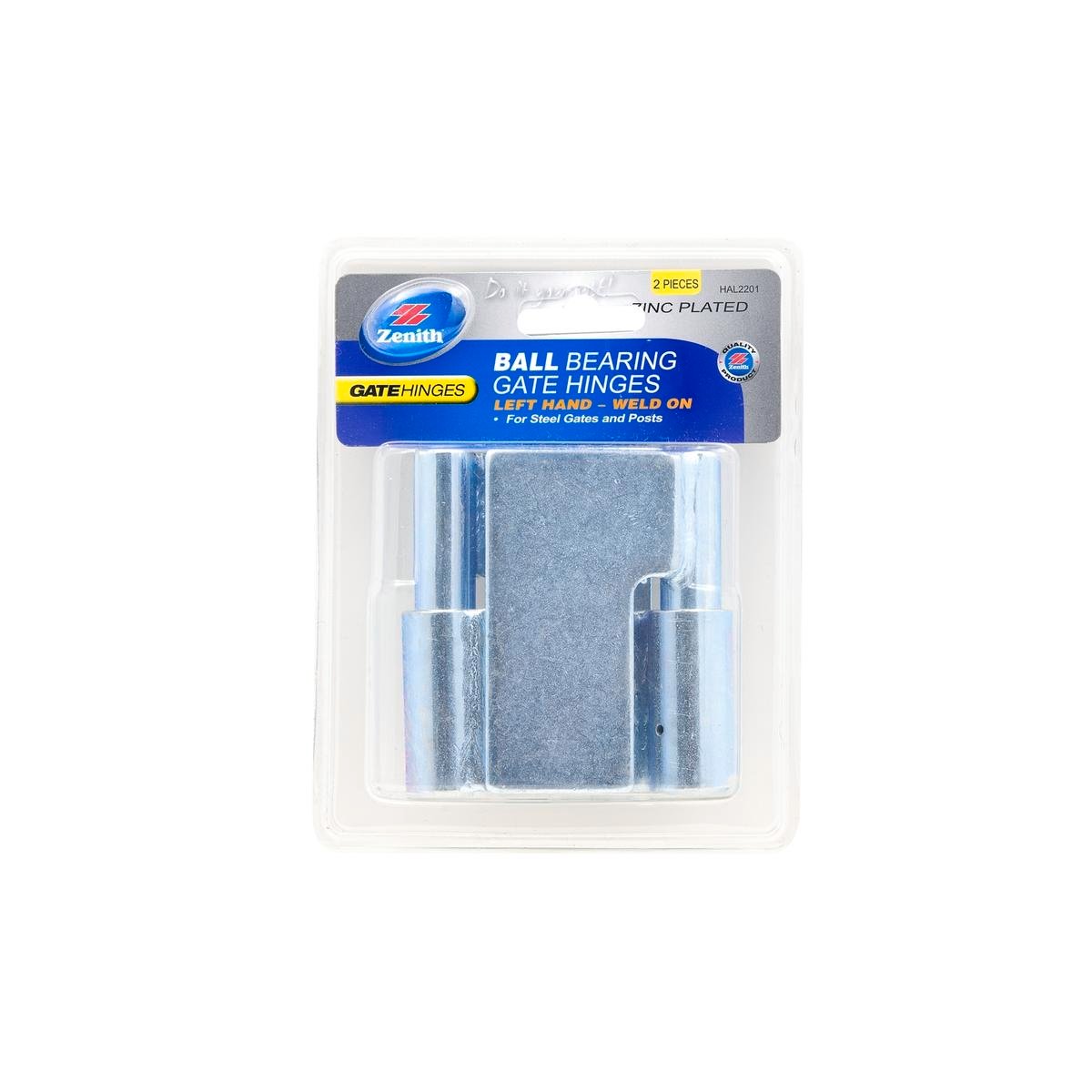 Zenith Ball Bearing Gate Hinge 2 Pack - Zinc Plated - Steel - Durable - SuperSaverAU - view 1