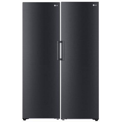 LG 710L pigeon pair - 386L fridge and 324L freezer - frost free - twist ice maker - GPR386MBLGPF324MBL