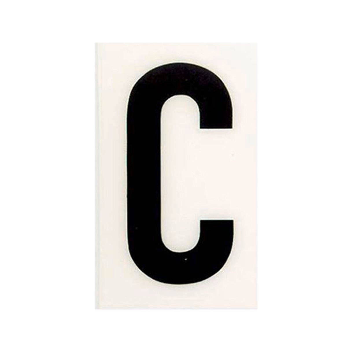 Sandleford 85mm White Self Adhesive House Letter C Polycarbonate Weather Resistant