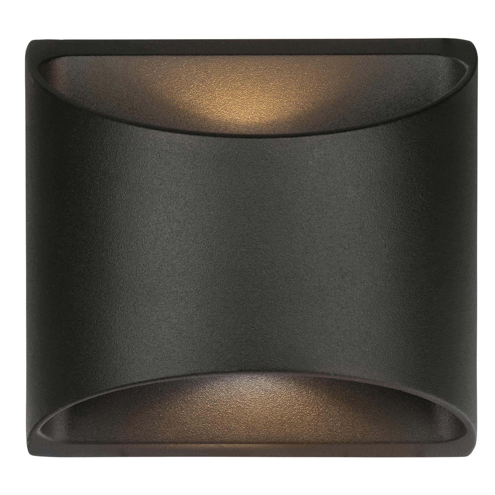 Brilliant Binley 8W Black Die-Cast Aluminium Up Down Wall Light Outdoor 21304/06