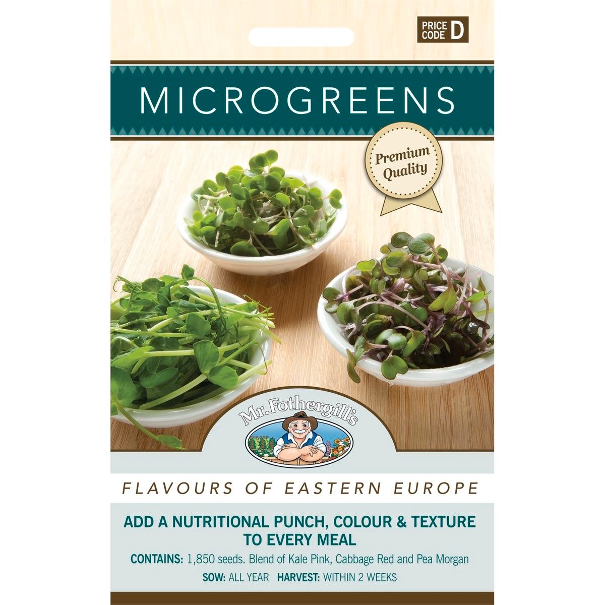 Mr Fothergill Microgreens - 75mm - Seeds - Easy to Grow - SuperSaverAU - view 1