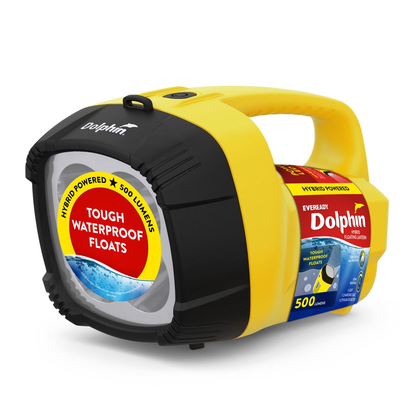 Eveready Dolphin Hybrid Rechargeable Floating LED Lantern 500 Lumen YLLN6V