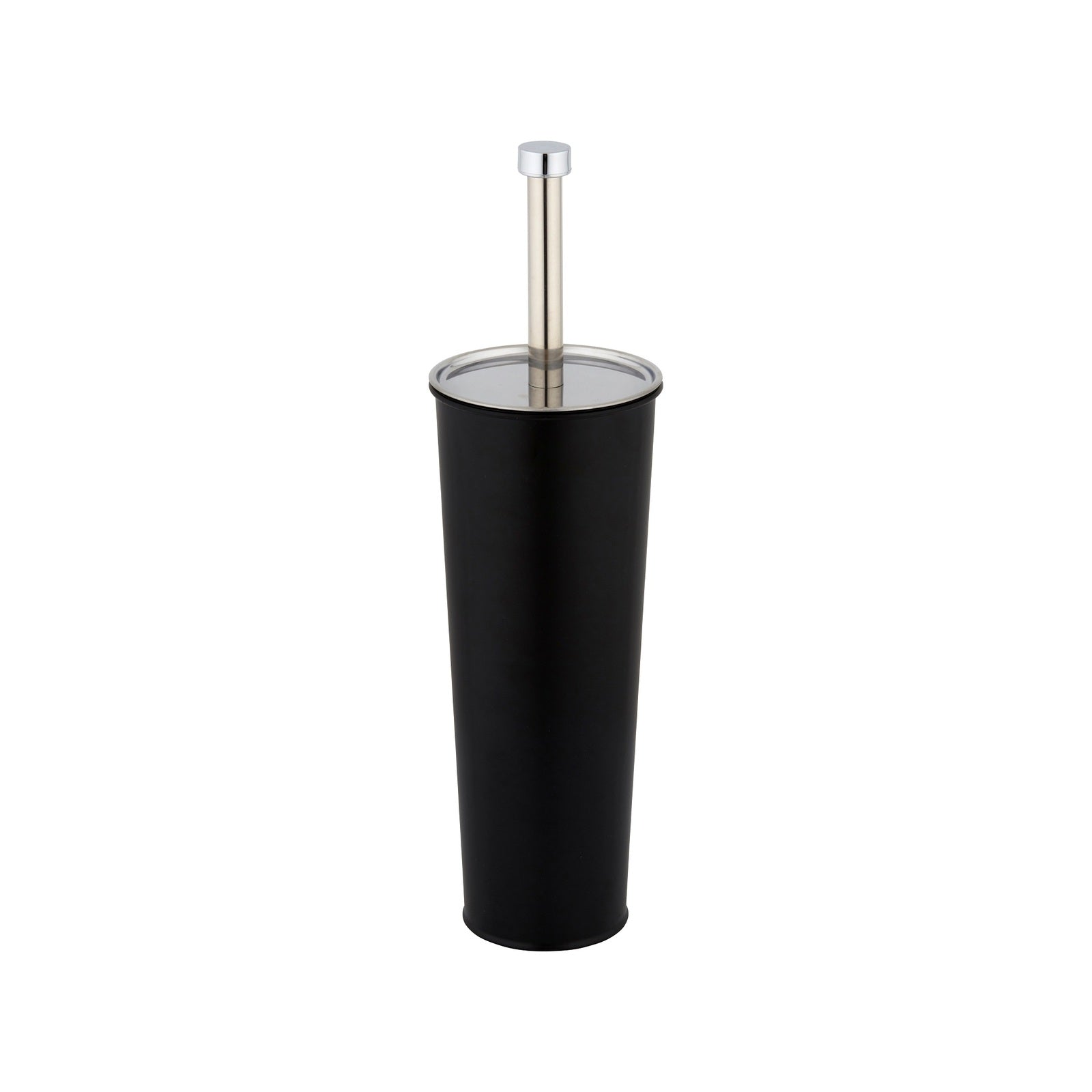 Barelli Black Powdercoated Steel Toilet Brush & Holder