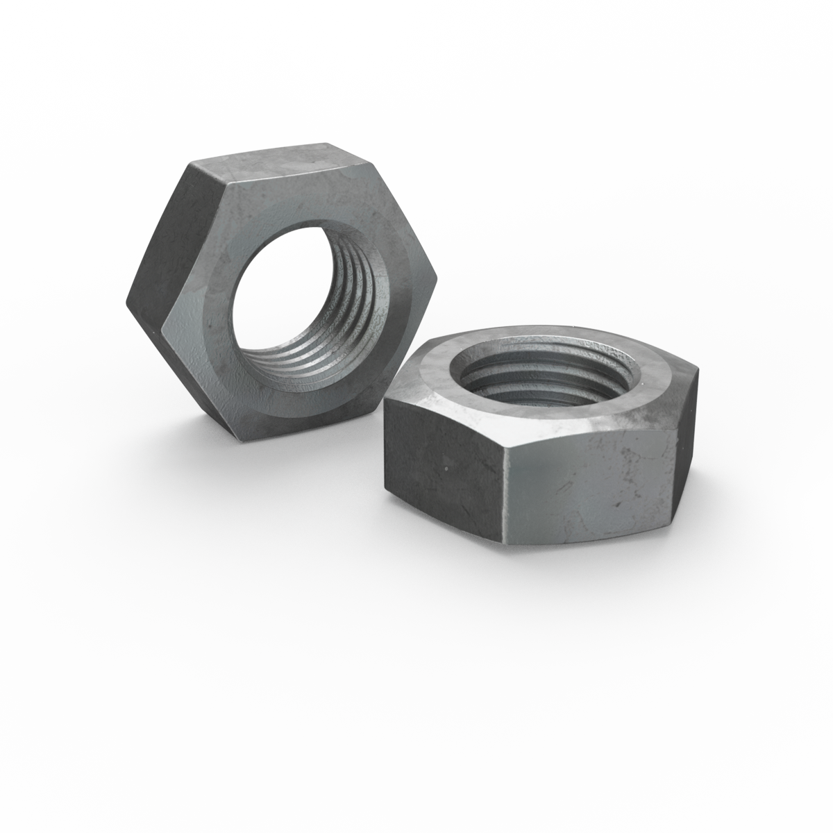 Zenith M16 Hot Dip Galvanised Hex Nuts Each - 4.6 Grade Steel - Rust Resistant - SuperSaverAU - view 1
