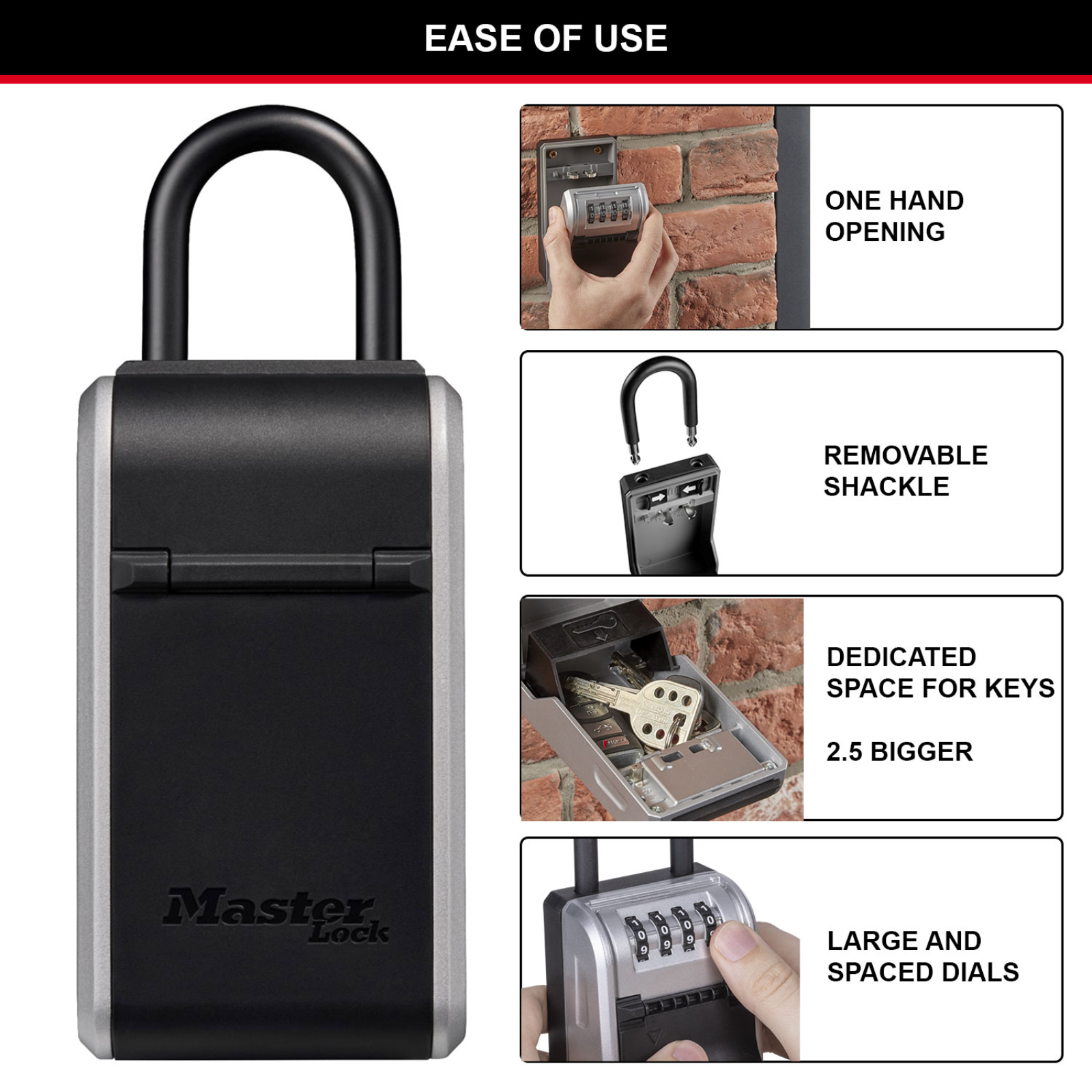 Master Lock Portable Next Gen Combination Key Safe