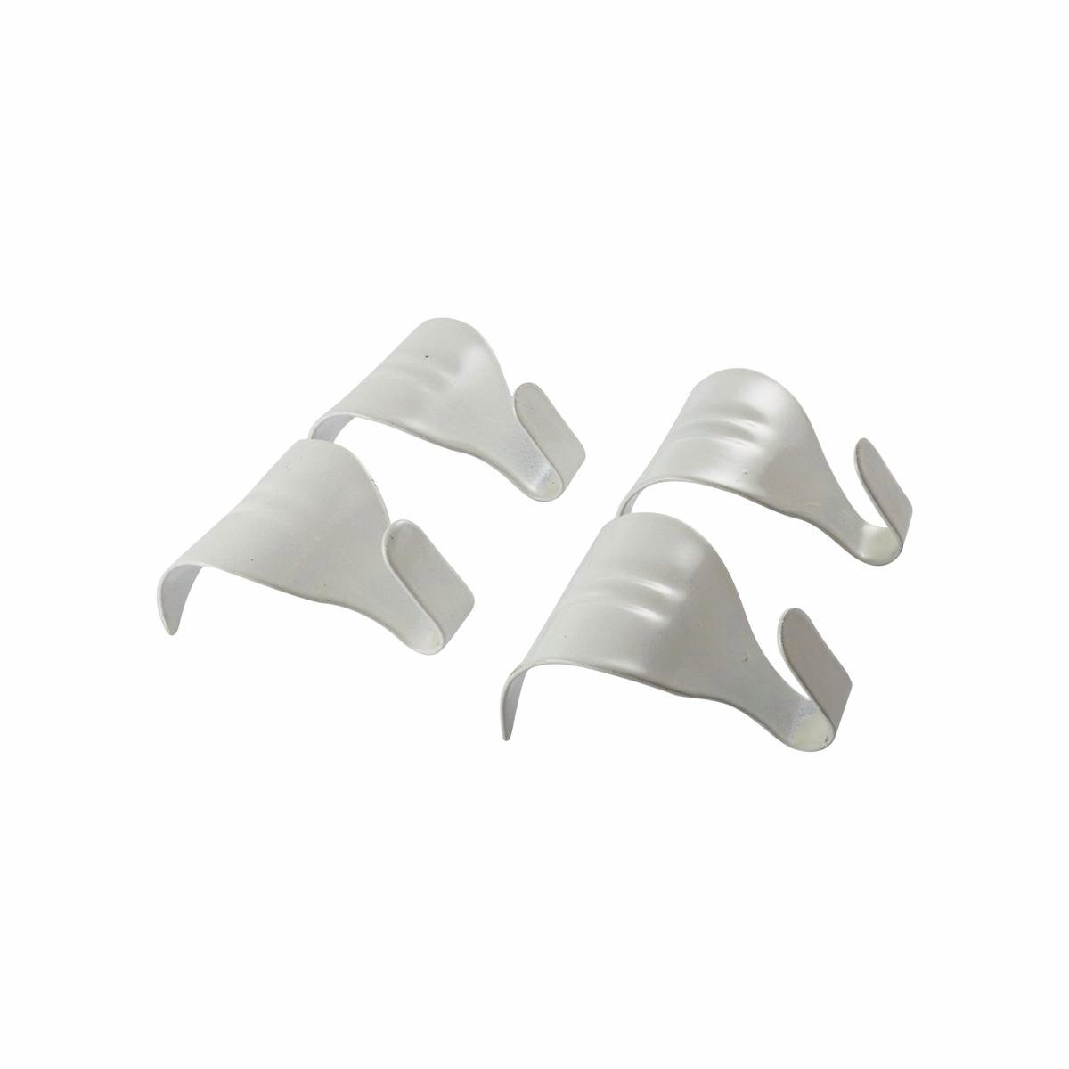 Everhang 10kg White Steel Picture Hanging Moulding Hook - 4 Pack