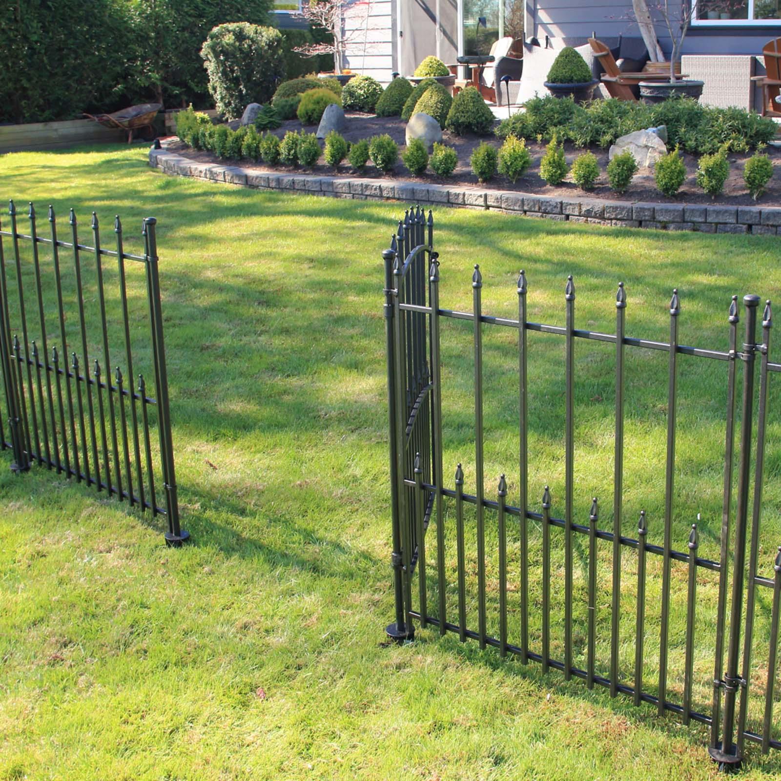 Peak No-Dig 400mm Black Steel Fence Post Spike for Corners, Ends & Gates