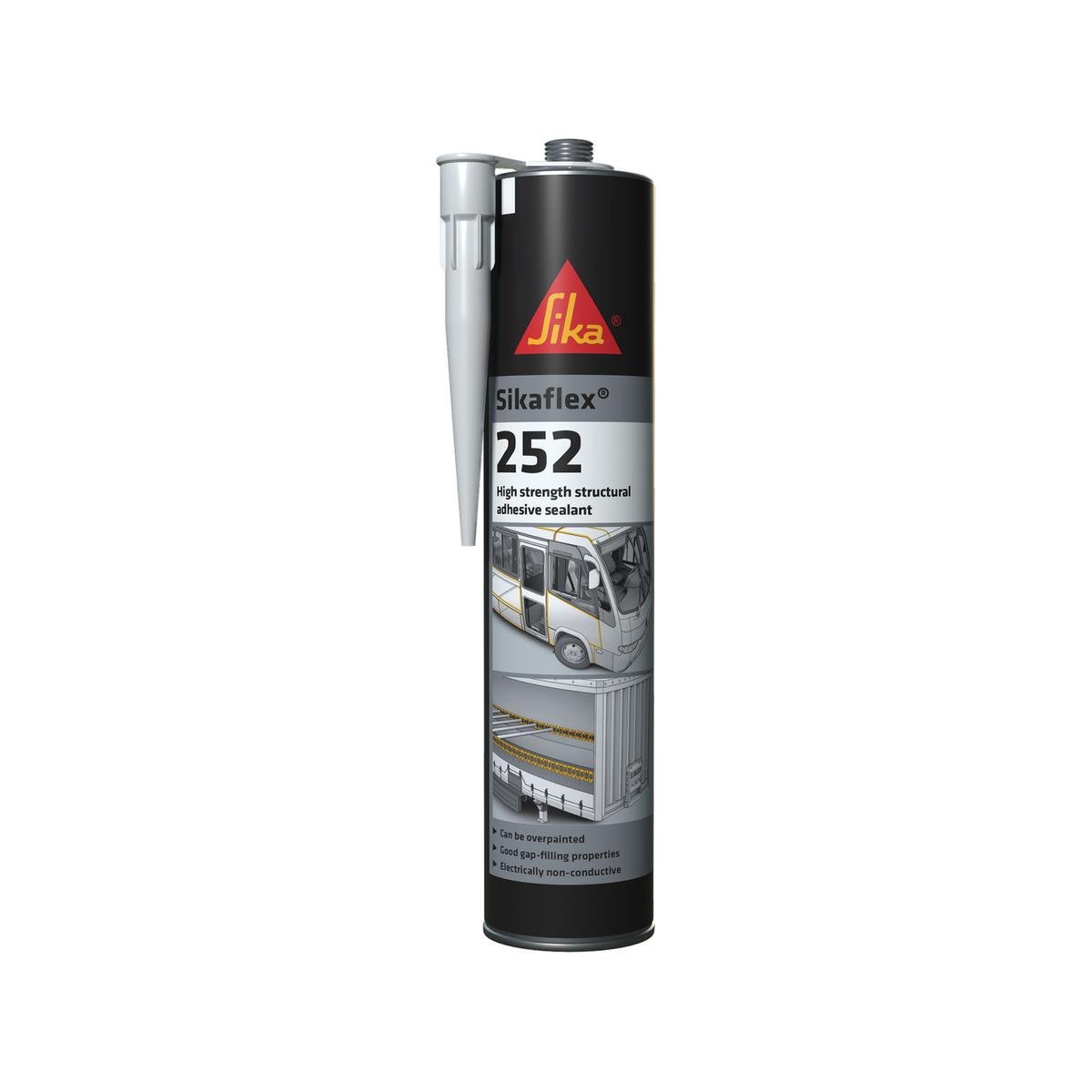 Sika Black Sikaflex 252 300ml Polyurethane Adhesive Gap-Filling - SuperSaverAU - view 1