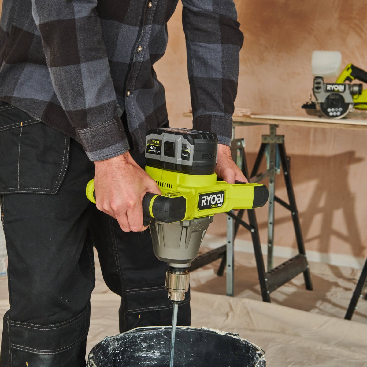 Ryobi 18V ONE+ 8.0Ah HP Lithium Battery RB1880T with IntelliCell Technology