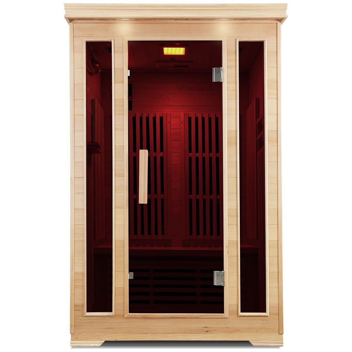 ReGen8 Duo v3 2 Person Infrared Sauna - Carbon Fibre FAR Heating - Chromotherapy Lighting - RGSN-DUO3