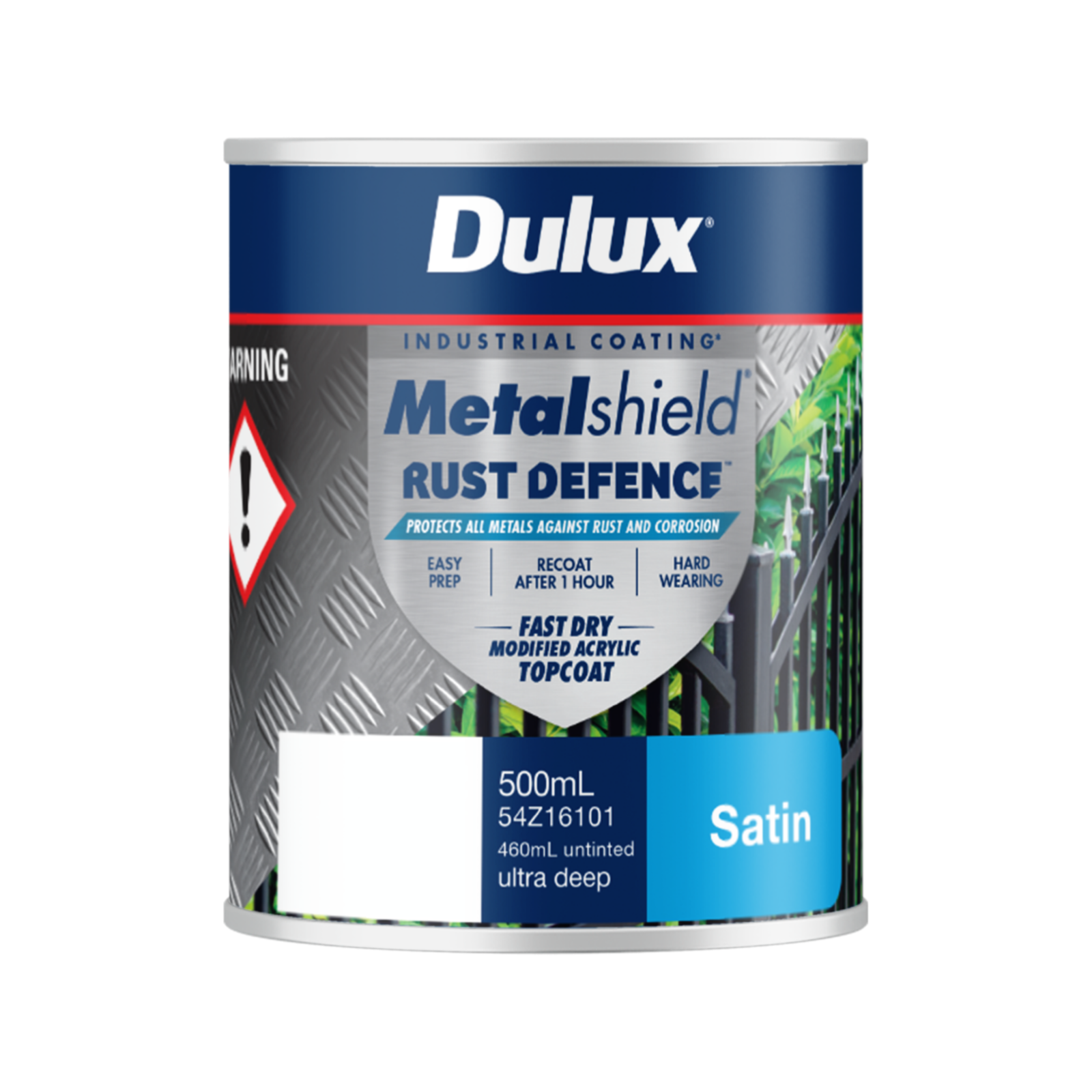 Dulux Metalshield Rust Defence Satin 500ml Ultra Deep Base