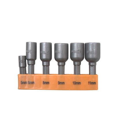 Craftright 6 Piece Magnetic Nut Driver Set Chrome Vanadium